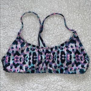 Leopard Caged Bikini Top